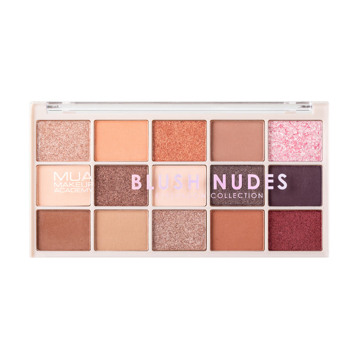 MUA 15 SHADE EYESHADOW PALETTE - BLUSH NUDES