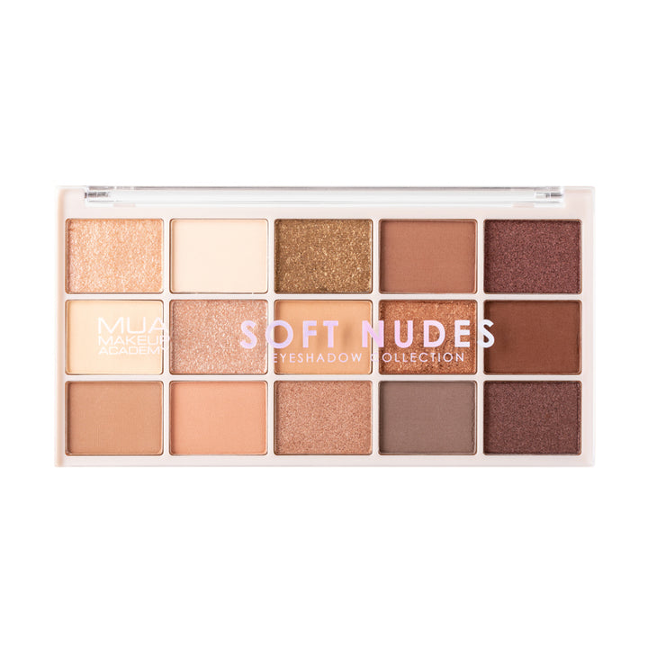 MUA 15 SHADE EYESHADOW PALETTE - SOFT NUDES